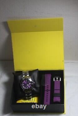 NEW old STOCK! Invicta Diving auto Purple w 2 Two Bands divers watch