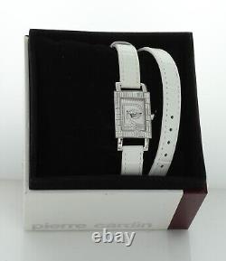 NIB New Old Stock Pierre Cardin 67642w Vintage Steel Woman Watch Silver tone