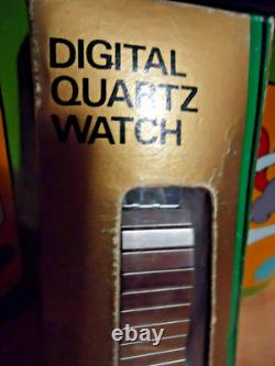 NIB Vintage 1986 Indy 500 Digital Quartz Watch Made in Hong Kong, NOS wristwatch