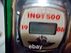 NIB Vintage 1986 Indy 500 Digital Quartz Watch Made in Hong Kong, NOS wristwatch