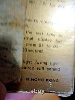 NIB Vintage 1986 Indy 500 Digital Quartz Watch Made in Hong Kong, NOS wristwatch
