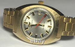 NOS 1970's Waltham Swiss Made Quartz Electrodyne Goldtone Watch