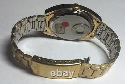 NOS 1970's Waltham Swiss Made Quartz Electrodyne Goldtone Watch