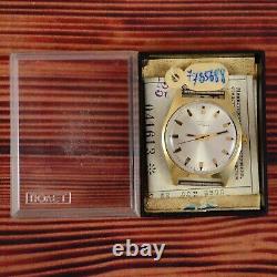 NOS! 1973 POLJOT Gold Plated vintage Soviet USSR mechanical Men's Watch SERVICED