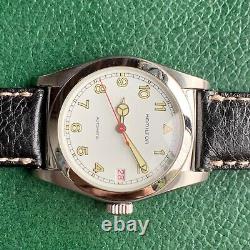NOS 1990's Hamilton Ref. 7040A Automatic Bubbleback Style Stainless Steel Watch