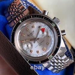 NOS Accurist Super Waterproof 400 Lanteren 248 Stainless Steel Chronograph Watch