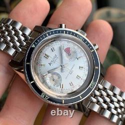 NOS Accurist Super Waterproof 400 Lanteren 248 Stainless Steel Chronograph Watch