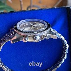 NOS Accurist Super Waterproof 400 Lanteren 248 Stainless Steel Chronograph Watch