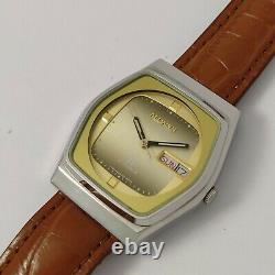 NOS Allwyn Automatic vintage Men's Watchnew old stock, day-date, Retro TV Dial