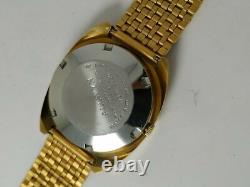 NOS Allwyn Automatic vintage Men's Watchnew old stockGold Platedday-date
