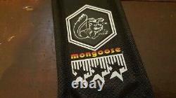 NOS BMX MONGOOSE PAD SET in BLACK 1984 CALIFORNIAN PRO CLASS GENUINE 84