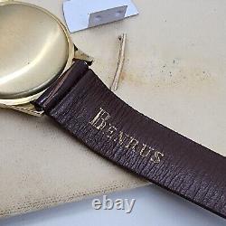 NOS Benrus Gold Filled Manual Wind Watch, Original Box & Tags