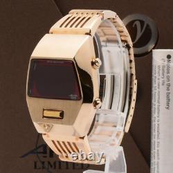 NOS / Box SEIKO Alba AKA W670-4000 Gold LED DARTH VADER Quartz Men Watch JAPAN