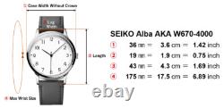 NOS / Box SEIKO Alba AKA W670-4000 Gold LED DARTH VADER Quartz Men Watch JAPAN
