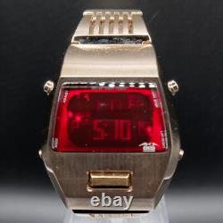 NOS / Box SEIKO Alba AKA W670-4000 Gold LED DARTH VADER Quartz Men Watch JAPAN