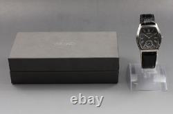 NOS / Box Seiko 6G28-00A0 34mm Black Roman Dial Small Second Quartz Men's