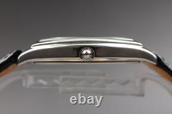 NOS / Box Seiko 6G28-00A0 34mm Black Roman Dial Small Second Quartz Men's