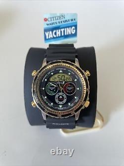 NOS CITIZEN C050-088760 YACHTING Yacht Timer Vintage Digital LCD Analogue Watch