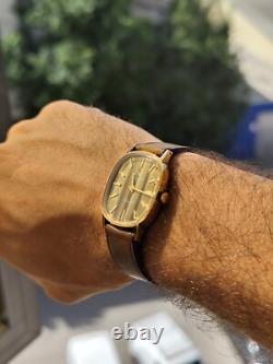 NOS Camy Genève Royal 1970s Swiss Made 18K Gold-Plated Vintage
