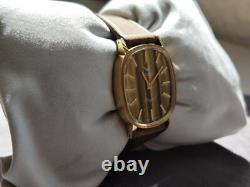 NOS Camy Genève Royal 1970s Swiss Made 18K Gold-Plated Vintage