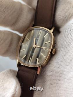 NOS Camy Genève Royal 1970s Swiss Made 18K Gold-Plated Vintage