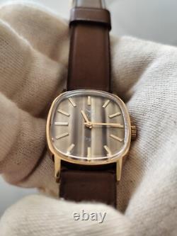 NOS Camy Genève Royal 1970s Swiss Made 18K Gold-Plated Vintage