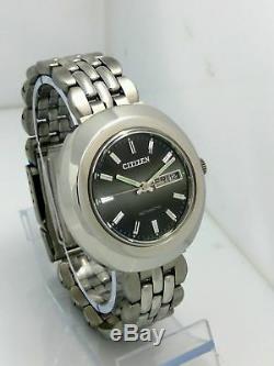 NOS Citizen vintage automatic grey dial watch new old stock, MINT 80's stock