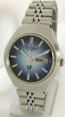 NOS Citizen vintage automatic watch new old stock, Rare 80's stock Blue DialDHL