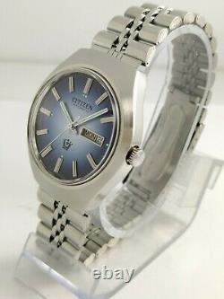 NOS Citizen vintage automatic watch new old stock, Rare 80's stock Blue DialDHL