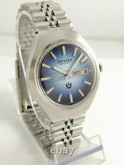 NOS Citizen vintage automatic watch new old stock, Rare 80's stock Blue DialDHL