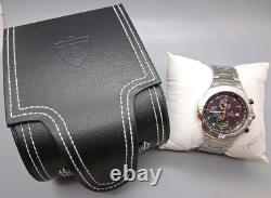 NOS Croton Chronograph Watch 20ATM Japan Quartz SS Sapphire Crystal
