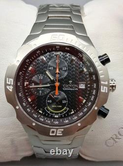 NOS Croton Chronograph Watch 20ATM Japan Quartz SS Sapphire Crystal