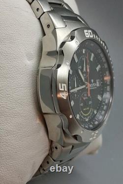 NOS Croton Chronograph Watch 20ATM Japan Quartz SS Sapphire Crystal