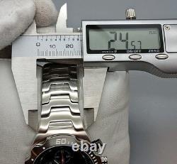 NOS Croton Chronograph Watch 20ATM Japan Quartz SS Sapphire Crystal