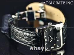 NOS Croton Hampton Spirit Swiss ETA 2824 Automatic Sapphire Alligator Watch