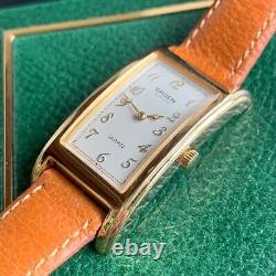 NOS Gruen Quartz Curvex Gold Tone Men's Wristwatch