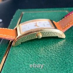 NOS Gruen Quartz Curvex Gold Tone Men's Wristwatch