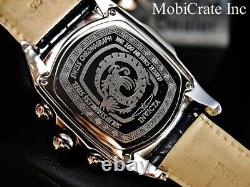 NOS Invicta Men's Grand Lupah Dragon Swiss ETA Chronograph Alligator Strap Watch