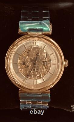 NOS JACQUES LEMANS Automatic JL 1-1212 Stainless Steel Mens Watch