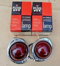 NOS KING BEE MARKER LIGHTS Tail Lamps Turn Signals ford chevy dodge gmc mack COE