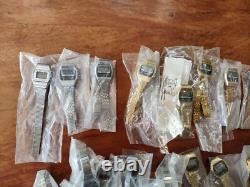 NOS Lot 37 pc COMPUCHRON DIGITAL QUARTZ WATCHES Hong Kong NEW 1970s $3.52 Each