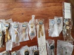 NOS Lot 37 pc COMPUCHRON DIGITAL QUARTZ WATCHES Hong Kong NEW 1970s $3.52 Each