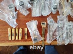 NOS Lot 37 pc COMPUCHRON DIGITAL QUARTZ WATCHES Hong Kong NEW 1970s $3.52 Each