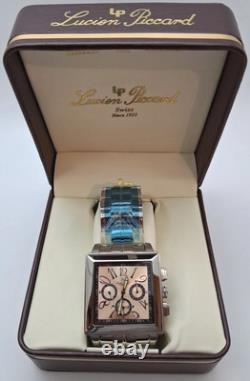 NOS Lucien Piccard Men's Automatic Stainless Watch 26572SAL 3ATM