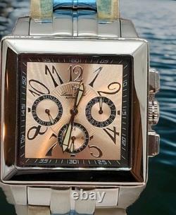 NOS Lucien Piccard Men's Automatic Stainless Watch 26572SAL 3ATM