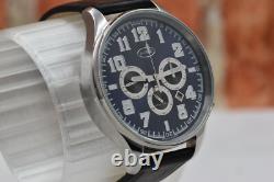 NOS MOSCOW CLASSIC BAYKAL russian mechanical Poljot Chronograph 31681 XXL watch