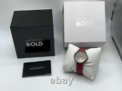 NOS MOVADO BOLD LADIES SWISS QUARTZ 35MM WATCH Retail $450 MV3600663