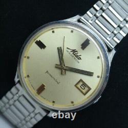 NOS Mido Ocean Star Powerwind Champagne Dial Men's Watch Swiss Made Vintage