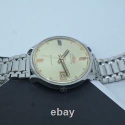 NOS Mido Ocean Star Powerwind Champagne Dial Men's Watch Swiss Made Vintage