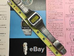 NOS Mint SEIKO 0624 5000 1974 LC Quartz LCD Digital watch Lemon 06LCA Uhr MOT